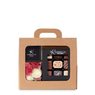 Torebka mini z okienkiem na Walentynki