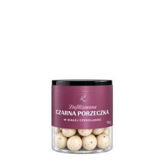 Liofilizowana Czarna Porzeczka w Białej Czekoladzie 110g
